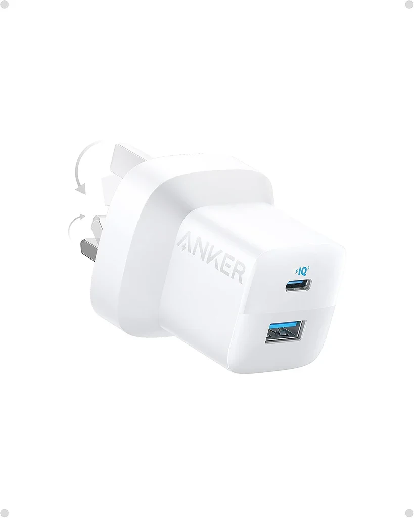 Anker 323 Charger (33W) With 3ft c-l bundle White B2331K21 WT